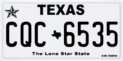 TX license plate CQC6535