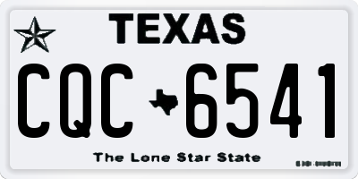 TX license plate CQC6541