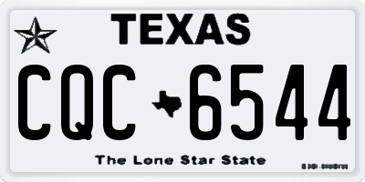 TX license plate CQC6544