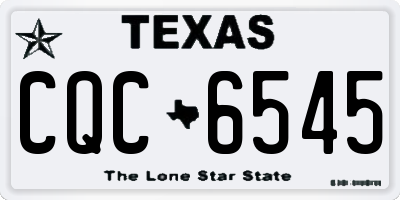 TX license plate CQC6545