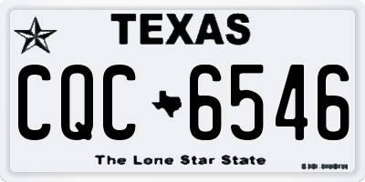 TX license plate CQC6546