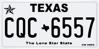 TX license plate CQC6557