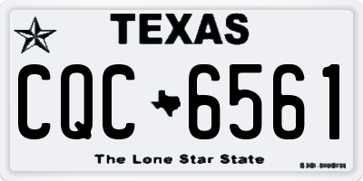 TX license plate CQC6561
