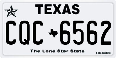 TX license plate CQC6562