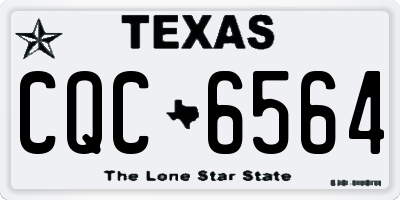 TX license plate CQC6564