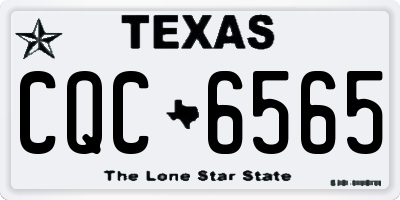 TX license plate CQC6565