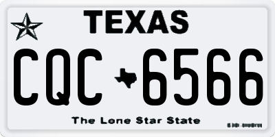 TX license plate CQC6566