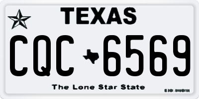 TX license plate CQC6569