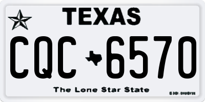 TX license plate CQC6570