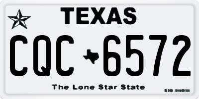 TX license plate CQC6572