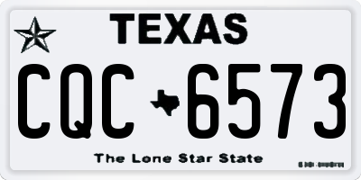 TX license plate CQC6573