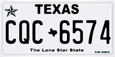 TX license plate CQC6574