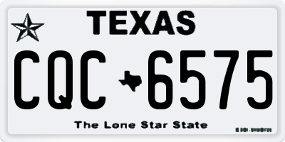 TX license plate CQC6575