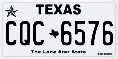 TX license plate CQC6576