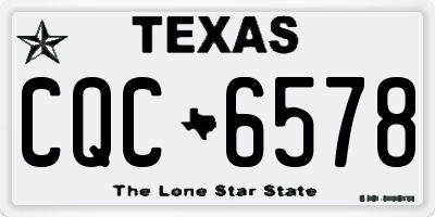 TX license plate CQC6578