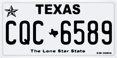 TX license plate CQC6589