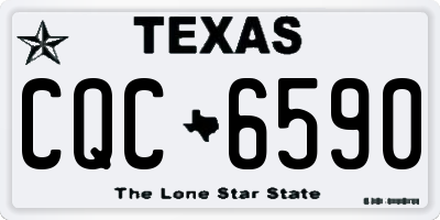TX license plate CQC6590