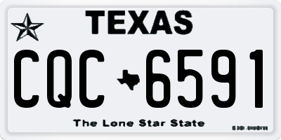 TX license plate CQC6591