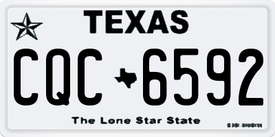 TX license plate CQC6592