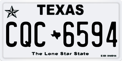 TX license plate CQC6594