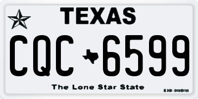 TX license plate CQC6599