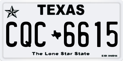 TX license plate CQC6615