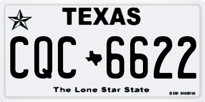 TX license plate CQC6622