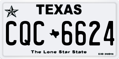 TX license plate CQC6624