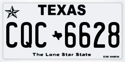 TX license plate CQC6628