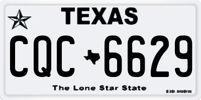 TX license plate CQC6629