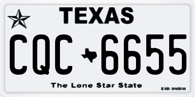 TX license plate CQC6655