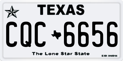 TX license plate CQC6656