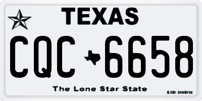 TX license plate CQC6658