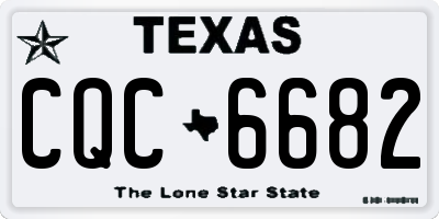 TX license plate CQC6682