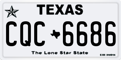 TX license plate CQC6686