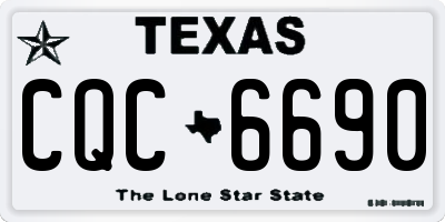 TX license plate CQC6690