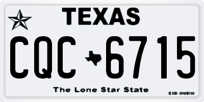 TX license plate CQC6715