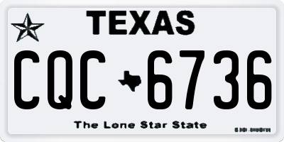 TX license plate CQC6736