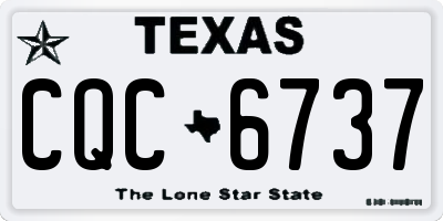 TX license plate CQC6737