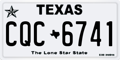 TX license plate CQC6741