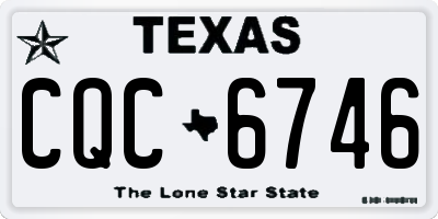 TX license plate CQC6746