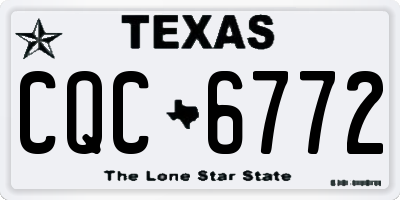 TX license plate CQC6772