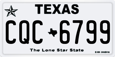 TX license plate CQC6799