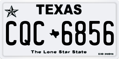 TX license plate CQC6856