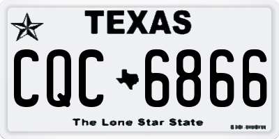 TX license plate CQC6866
