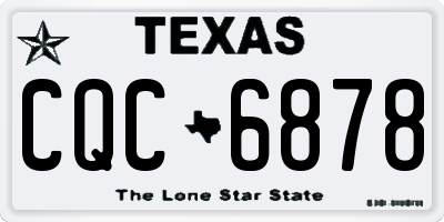 TX license plate CQC6878