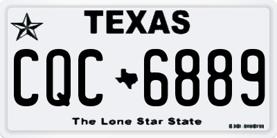 TX license plate CQC6889