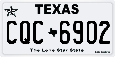 TX license plate CQC6902