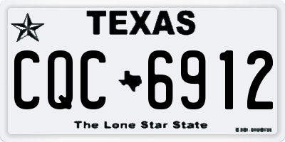 TX license plate CQC6912