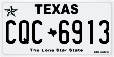 TX license plate CQC6913
